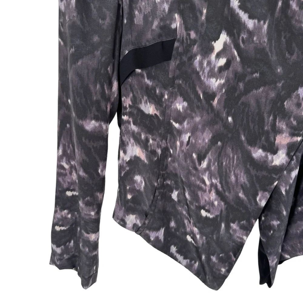 Urban Outfitters Silk Cardigan Jacket M Gray Vampire Dark Romantic Gothic Witch‎